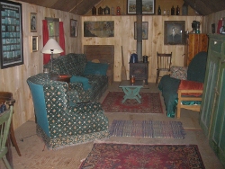 rustic cabin interior