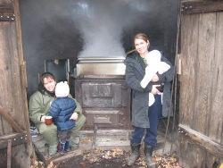 sugar shack for making maple syrup